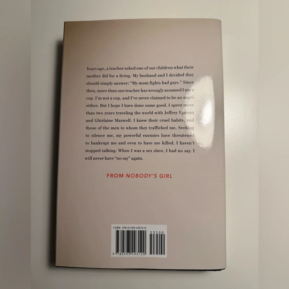 Nobody’s Girl by Virginia Roberts Giuffre - Hardcover Book - Picture 3 of 6